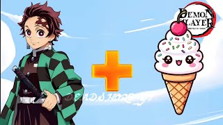 demon slayer character In icecream 🍦 video Edit  icecream [upl. by Greene]