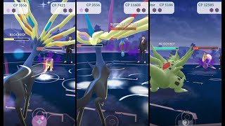 Giovanni Shadow Crescelia Pokémon GO Counters Fairy Xerneas Mega Tyranitar giovannipokemongo [upl. by Daza]