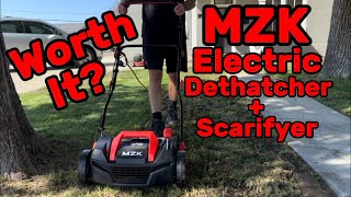 Revitalize Your Lawn with the MZK 15Inch 2in1 Electric Dethatcher amp Scarifier [upl. by Nosimaj]