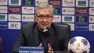 quotI am very satisfied with the performancequot  China Head Coach Branko Ivankovic on the match [upl. by Haraj598]