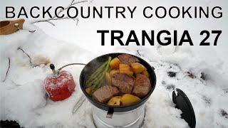 Backcountry Cooking  Early Winter  Trangia 27 with Gas Burner [upl. by Sandye]