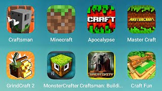 Craftsman Minecraft Apocalypse Master Craft GrindCraft 2 MonsterCrafter Craft Fun [upl. by Lodhia732]