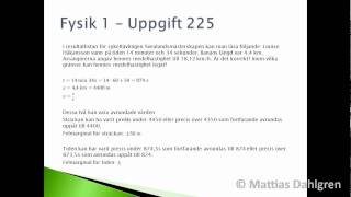 Fysik 1  Uppgift 225wmv [upl. by Florri451]