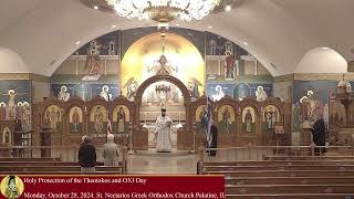 Holy Protection of the Theotokos Agia Skepi and OXI Day celebration 102824 [upl. by Goldshell]