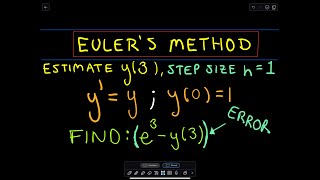 Eulers Method  Another Example 2 [upl. by Husha]