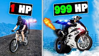 Upgrading to the FASTEST Flying Police Bike in GTA 5 [upl. by Pfeffer]