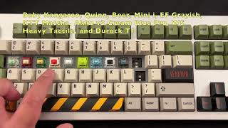 Tactile Switches Roster  Sound Test  MonsGeek M5 [upl. by James]