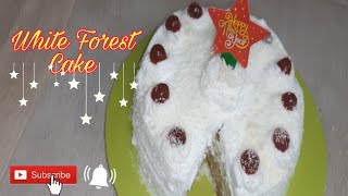 White forest cake recipe  Tasty forest cake [upl. by Pembroke]