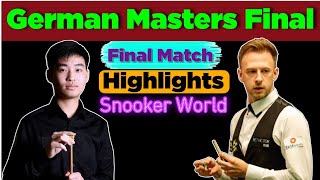 German Masters Final judd trump vs si jiahui 2024  snooker 2024 [upl. by Stace]