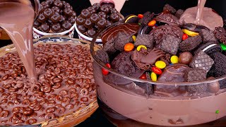 ASMR MALTESERS CHOCOLATE MILK MAGNUM ICE CREAM OREO NUTELLA MampMS DESSERT MUKBANG 먹방咀嚼音EATING SOUNDS [upl. by Butcher]