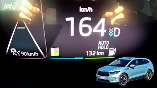 2021 Škoda Enyaq iV  Top speed amp acceleration [upl. by Jacqueline]