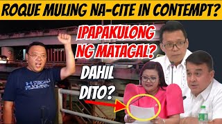 OMG ATTY HARRY ROQUE MULING NACITE IN CONTEMPT NG QUAD COMMITTEE dds duterte bisdak [upl. by Normy228]