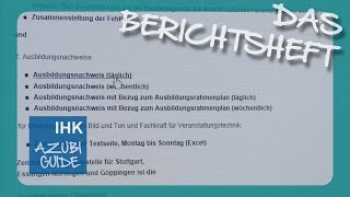 Berichtsheft Tutorial  IHK Azubi Guide [upl. by Fulbert]