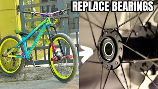 Stunt Cycle Rim Mein 🚲Bearing Install kaise karen [upl. by Leitao511]