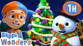 Blippis Christmas Scavenger Hunt  1 HOUR OF BLIPPI CHRISTMAS VIDEOS  Christmas Cartoons for Kids [upl. by Lotte345]