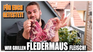 Wir grillen FLEDERMÄUSE Fledermaus bzw Kachelfleisch von Schwein und Rind im Test Sizzlebrothers [upl. by Suehtomit]