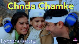 Chanda Chamke  Lyrics Video  Ceylostica [upl. by Norrehc]