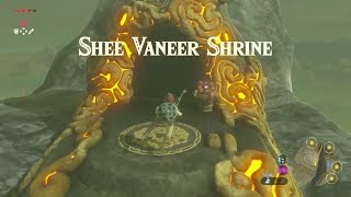 Zelda Breath of the Wild  Shee Vaneer Shrine  Dueling Peaks Tower Region [upl. by Aynekat164]