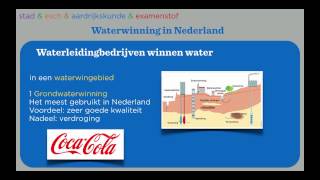 NIEUW examen aardrijkskunde Wereldwijs VMBO  MAVO 4 Hfst 2 §4 drinkwaterwinning [upl. by Crescentia]