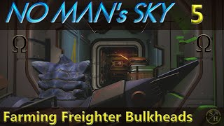 No Mans Sky Survival S6 – EP5 Farming Freighter Bulkheads from Derelict Freighters [upl. by Aibar]