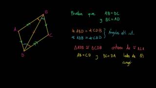 Comprobación lados opuestos de paralelogramo congruentes [upl. by Carol-Jean393]