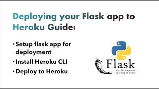 Deploying your Flask app to Heroku Guide [upl. by Dody781]