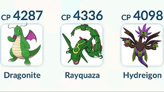 GREEN DRAGON TEAM DRAGONITE RAYQUAZA HYDREIGON [upl. by Oinotnaocram]