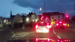 dashcam hinckley to Burbage October 24th 2024 roadworks and fire engine on bond street [upl. by Ahsirpac]