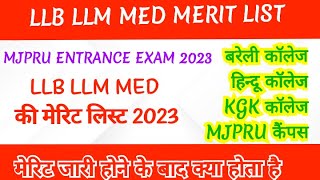 Mjpru entrance exam  kgk college merit  bareilly college merit campus merit  hindu college merit [upl. by Rebak]