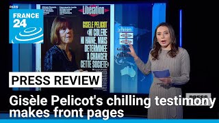 Gisèle Pelicots chilling testimony makes front pages in France and beyond • FRANCE 24 English [upl. by Neelram453]