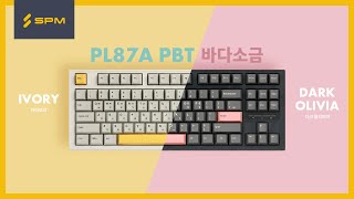 SPM PL87A PBT 바다소금 게이밍 기계식 키보드 [upl. by Sutsugua860]