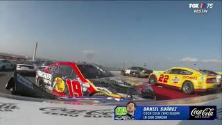 2023 NASCAR COTA weekend onboard crashes [upl. by Aiotal]