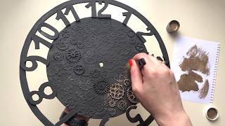 DIY Cardboard Wall Clock Easy and Affordable Craft [upl. by Gypsie]