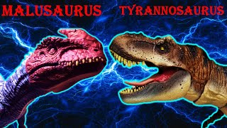 malusaurus vs T Rex stop motion animation [upl. by Lothaire981]