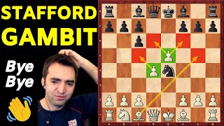 Stafford Gambit Refutation For White 5e5 [upl. by Airt]