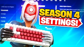 BEST Season 4 PC Keyboard amp Mouse Settings Sensitivity  Keybinds In Fortnite [upl. by Gard]