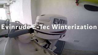 Winterizing an Evinrude ETec [upl. by Taimi718]