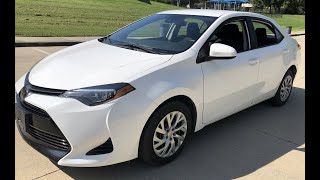 2019 Toyota Corolla LE  36k White [upl. by Tecu]