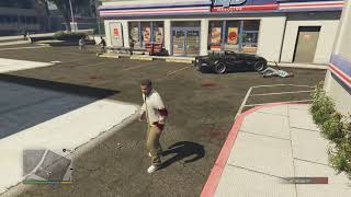 GTA V triads gets hit by a Truck and Kills LTD Gasoline shopping employee [upl. by Bishop]