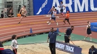 2024 NYC Armory Track 200m Dash  Hall of Fame Invite 1192024 Andrew Teh Xavier HS [upl. by Gnel]