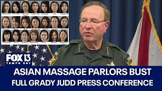 Asian massage parlors bust in Florida lands 21 women in jail [upl. by Elay]