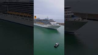 costadeliziosa leaving civitavecchia rome italy costacrociere cruise [upl. by Simpkins]