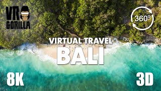 Bali Indonesia Guided Tour in 360 VR short Virtual Travel  8K Stereoscopic 360 Video [upl. by Buehrer]