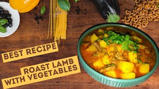 ЖАРКОЕ ПОДОМАШНЕМУ ИЗ БАРАНИНЫ С ОВОЩАМИ  ROAST LAMB WITH VEGETABLES  Jarkob жаркоеподомашнему [upl. by Aneehsar]