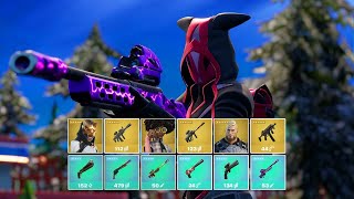 Fortnite Getting All Mythic amp Exotic Weapons in One Game v2001 [upl. by Dowling]