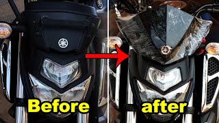 Windshield Modification Yamaha fzs v3 Plug amp Play  BikeWala Esti [upl. by Netram]