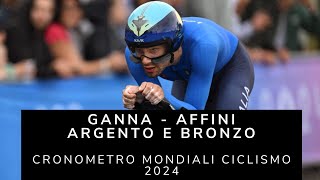 Ganna  Affini Argento e bronzo  Cronometro mondiali ciclismo [upl. by Kriste]