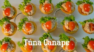 PERFECT‼️How to Make Tuna Canapé  Cocktail Food Ideas  Party Finger Food Ideas Finger Food Recipe [upl. by Briant]