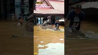 BERBAGI INFO SUASANA BANJIR DAERAH PURUK CAHU DEAGA SIMPANG 4PART01shorts [upl. by Ahseinar]