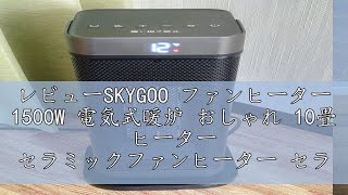 レビューSKYGOO ファンヒーター 1500W 電気式暖炉 おしゃれ 10畳 ヒーター セラミックファンヒーター セラミックヒーター 電気暖房 電気ヒーター スリムタワー型 節電 エコ 足元 オフィ [upl. by Sisco]